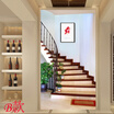3D photo wallpaper 3D stereo European wallpaper stairs entrance aisle mural wallpaper custom background wallpaper