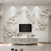 European Style 3D Stereo Relief Flowers Photo Wallpaper Modern Simple Hotel Lobby Living Room TV Backdrop Wall Murals Home Decor