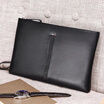 POLO large capacity leather handbag business casual envelope bag multi-function hand bag 031431 black