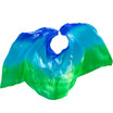 2017 New 100 Silk Veils Belly Dance Practice Performance Silk Veils 250270114 cm Royal BlueTurquoiseGreen
