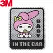 3M reflective stickers babyincar safety warning scratches stickers car stickers 10112cm fluorescent yellow green