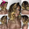 1B27 Ombre Human Hair Wig With Baby Hair 9A Pre Plucked Lace Front Wigs Brazilian Virgin Hair For Black Women