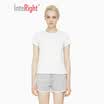 INTERIGHT Short Sleeve Womens Water Soft Cotton Round Neck Short Sleeve T-Shirt Light Blue M