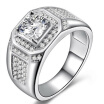 16CT Size 8 To 15 Jewelry RubyTopazSapphireGarnet Zircon stones 10KT Mans Gold Plated Ring Wedding Gift