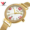 NIBOSI Women Watches Fashion Lady Watch Luxury Brand Quartz Wristwatch Gold Waterproof Crystal Dress Mesh Strap Relogio Feminino