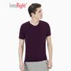 INTERIGHT bottoming shirt mens modal stretch V-neck short-sleeved shirt iron blue XXL