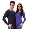 Antarctic Qiuyi Qiuku men&women stretch cotton autumn clothes long pants bottoming cotton sweater youth middle-aged thermal underwear set NE63D1011112 female violet XL