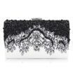 Milisente Women Black Clutch Wedding Bag Female Vintage Clutches Ladies Beaded Pearl Evening Bags Party Purses