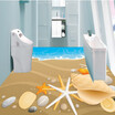 Free Shipping HD beach 3D floor stereo non-slip moisture-proof living room bedroom mural high-quality custom wallpaper 250cmx200cm