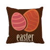 Easter Religion Festival Red Egg Pattern Square Throw Pillow Insert Cushion Cover Home Sofa Decor Gift