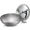 Jingdong Supermarket Ai Shida five-layer composite 304 stainless steel smoke-free wok SW1330 health uncoated induction cooker wok