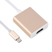 Branch Type-C HDMI HD Converter USB-C Docking Station Apple MacBook Laptop Connection TV Projector Monitor LK-TH001 Zinc Alloy Gold