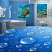 Free shipping high quality photo sticker bedroom porch decoration Creative 3D waterdop wear floor wallpaper mural 250cmx200cm