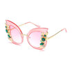 Vintage Design Cat Eye Sunglasses for Women Crystal Diamond Luxury Sun Glasses Womens Eyewear De Sol
