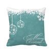 Christmas Snowflake Ball Festival Square Throw Pillow Insert Cushion Cover Home Sofa Decor Gift