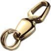 Authentic zobo car keychain double key ring press pick wrought iron twisted key ring car ornaments birthday gift ZB-927 titanium gold