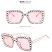 Retro Sunglasses Women Cat Eye Luxury Brand Personality Imitation Diamond Goggles Designer Sunglasses Retro Little Red Sunglasses