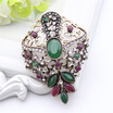 Hollow Flower Turkish Brooch Pendant Dual-Purpose Women Jewelry Colorful Resin Broches Brooches India Bridal Jewelry Hijab Pins
