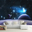 Modern Custom 3D Embossed Mural Wallpaper For Wall Universe Space Planet Bright Star Photo Wall Paper Room Decor Sofa Backdrop
