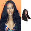 Factory price 2018 9A grade Peruvian human virgin hair full lace wig in body wave style cuticle aligned hair