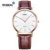 ROSDN Luxury Brand Mens Watch mesh strap women watches Stainless Steel Analog Quartz Watches Women Waterproof Couple wrist watch