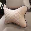 Wufu Jinniu Office lumbar car cushion breathable slow rebound pillow red