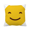 Smile Yellow Cute Online Chat Emoji Square Throw Pillow Insert Cushion Cover Home Sofa Decor Gift