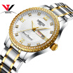 2018 Gold Watches Men Luxury Brand Wristwatches Fashionable Men Watches Stainless Steel Quartz Wrist Watches Waterproof Luminous