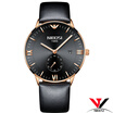 Fashionable Simple Waterproof Watches NIBOSI Wrist Watch Leather Strap Genuine Quartz Wristwatch Brand Men Watch Luxury Casual