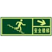 Teng Chi CT fire fluorescent safety export luminous light stickers evacuation signs direction signs luminous waterproof&wear-resistant warning stickers A01 straight safety exit
