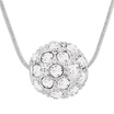 Austrian Round Crystal Ball Necklace Pendant For Women High Quality Famous Jewelry Birthday Gift 5927