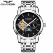 GUANQIN Mens watch business waterproof automatic mechanical watch hollow sports watch