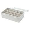 NetEase strict selection with cotton&linen underwear storage box multi-function underwear towel socks bra finishing box storage box storage box multi-class classification box 15