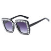Luxury Brand Sunglasses Large Frame Elegant Special Designer Diamond Frame Fashion women Oversized sunglasses for party