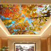 Custom Photo Wallpaper Murals Autumn Leaves Nature Landscape Living Room Bedroom Ceiling Background Wallpaper 3D Mural Wallpaper
