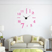 3D Wall Clock Frameless Modern Mirror Metal Large Wall Stickers Clocks Wall Watches Room Home Decorations