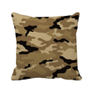 Camouflage Line Art Grain Illustration Pattern Square Throw Pillow Insert Cushion Cover Home Sofa Decor Gift