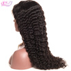 QDKZJ Brazilian Deep Curl Hair Full Lace Wigs With Baby Hair 10-24 inch Non Remy Hair Natural Color