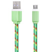 1M Micro USB Flat Braided Synchronization Charger Cable Cord Adapter for Android Smart Phones