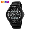 Men Fashion Sport Dual Display Sport Watch Waterproof Electronic LED Military