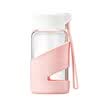 Youbot Unibott glass cup water cup hand cup fresh&lovely cups children children students portable compact mini cups Words light green 260ml