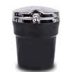 BOOST car ashtray with lid with night light car accessories ashtray with LED lamp flip removable ash tank car office universal cool black silver