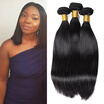 YAVIDA Hair Indian Virgin Hair Straight 3 Bundles Remy Hair Extension Indian Straight Virgin Human Hair Weave