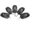 Ling snake M605 mouse 5 Pack combination wired USB computer office gaming mouse classic office mouse black