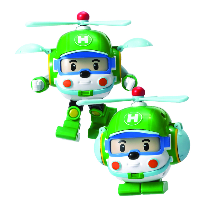Yinhui toy deformation police car Perry POLI animation around the dolls helicopter robot - Haili deformation robot deformable SLVC83169STD