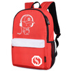 Girl night light fashion creative travel backpack school bag