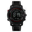 SPOVAN MG01 Men Sports Watches Genuine Leather 5ATM Waterproof Digital Watches Altimeter Barometer Compass Multifunction Watches