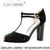 2015 FLLIFABIANO New Womens High-heel Shoes T-Strap Fish-mouth with Sparkling Diamond Sandals ZR3031 Fashioable&Elegant