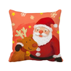 Christmas Santa Claus Snowflake Elk Festival Square Throw Pillow Insert Cushion Cover Home Sofa Decor Gift