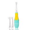 MDB baby electric toothbrush 2-3-5 years old children sonic vibration soft toothbrush with 2 replacement brush head green